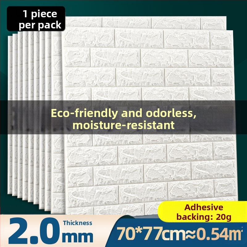 Samoljepljive 3D zidne naljepnice za spavaću sobu i studentski dom (Materijal: XPE pjena; Značajke: vodootporne, otporne na vlagu, perive; Tip: vodootporna zidna naljepnica; Prostor: spavaća soba)