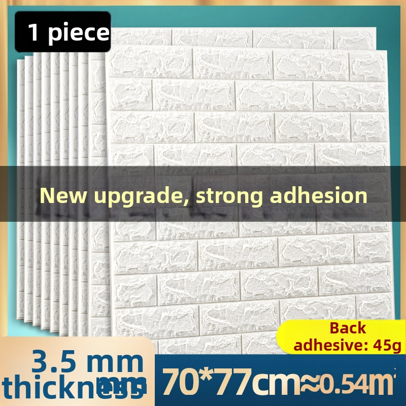 Samoljepljive 3D zidne naljepnice za spavaću sobu i studentski dom (Materijal: XPE pjena; Značajke: vodootporne, otporne na vlagu, perive; Tip: vodootporna zidna naljepnica; Prostor: spavaća soba)