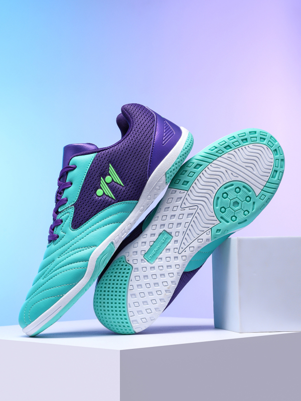 Ποδοσφαιρικά Παπούτσια Unisex για Επαγγελματική Προπόνηση με Concave-Convex Texture, Ελαφρύ Σώμα Παπουτσιού, Αποσβεσμένη Μεσαία Σόλα, Αντιολισθητική Εξωτερική Σόλα