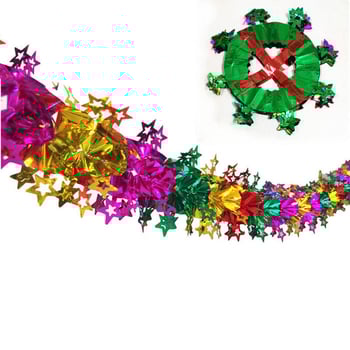 Ghirlandă din panglică pentru decorarea sălilor – potrivită pentru grădinițe, deschideri și aniversări ale magazinelor; Brand: Unique; Material: panglică; Categorie: accesorii de amenajare a sălii