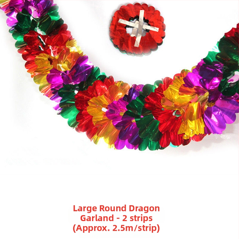 Girlanda z pásky pre dekoráciu priestoru – vhodná pre materskú školu, otvorenie a výročia obchodov; Značka Unique; Materiál: stužka; Kategória: rekvizity na usporiadanie sály