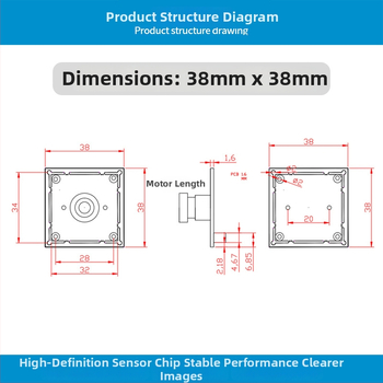 USB kamera modul IMX335 5MP, rozlíšenie 2592x1944, 30FPS, USB 2.0, bez ovládača