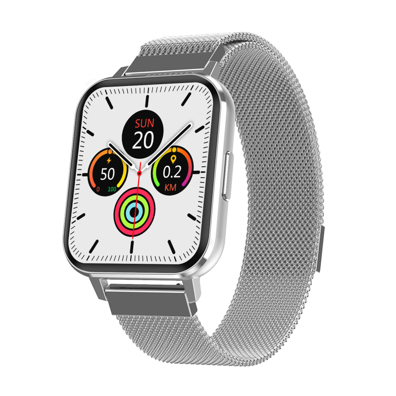 DTX pametna narukvica s visoko razlučivim zaslonom 420x485; praćenje otkucaja srca; krvni tlak; kisik u krvi; kućište od titanijeve legure