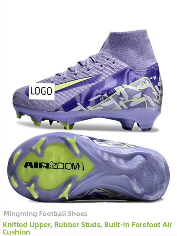 Assassin 17. generácie AG vysokotopé futbalové topánky s predným šnurovaním, vodeodolné, vzdušný vankúš, podrážka z prírodnej gumy