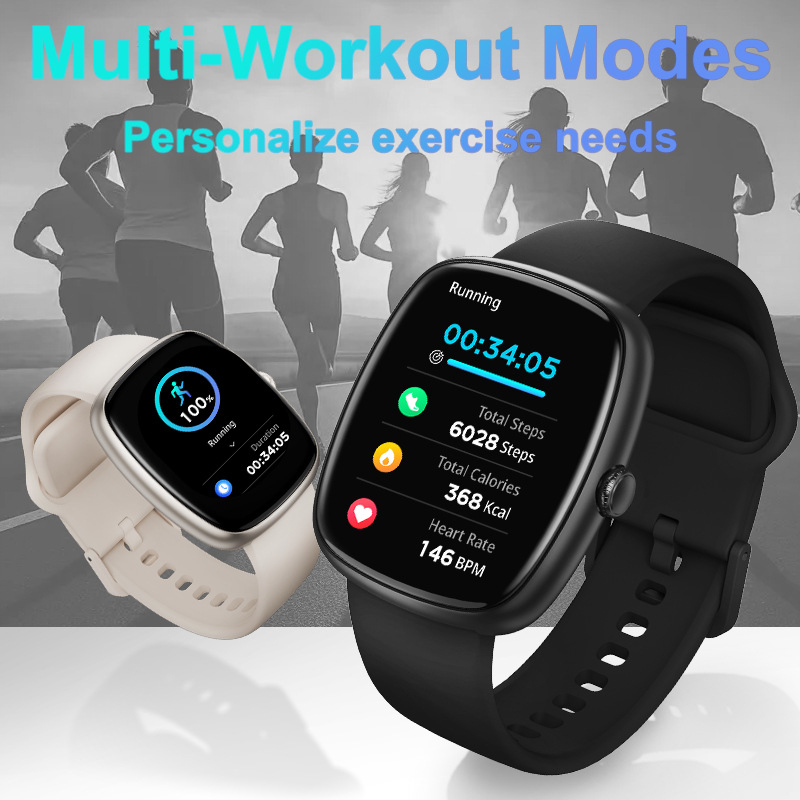 T69 спортен смарт часовник с Bluetooth разговори, измерване на пулса и кръвното налягане, следене на съня, крачкомер