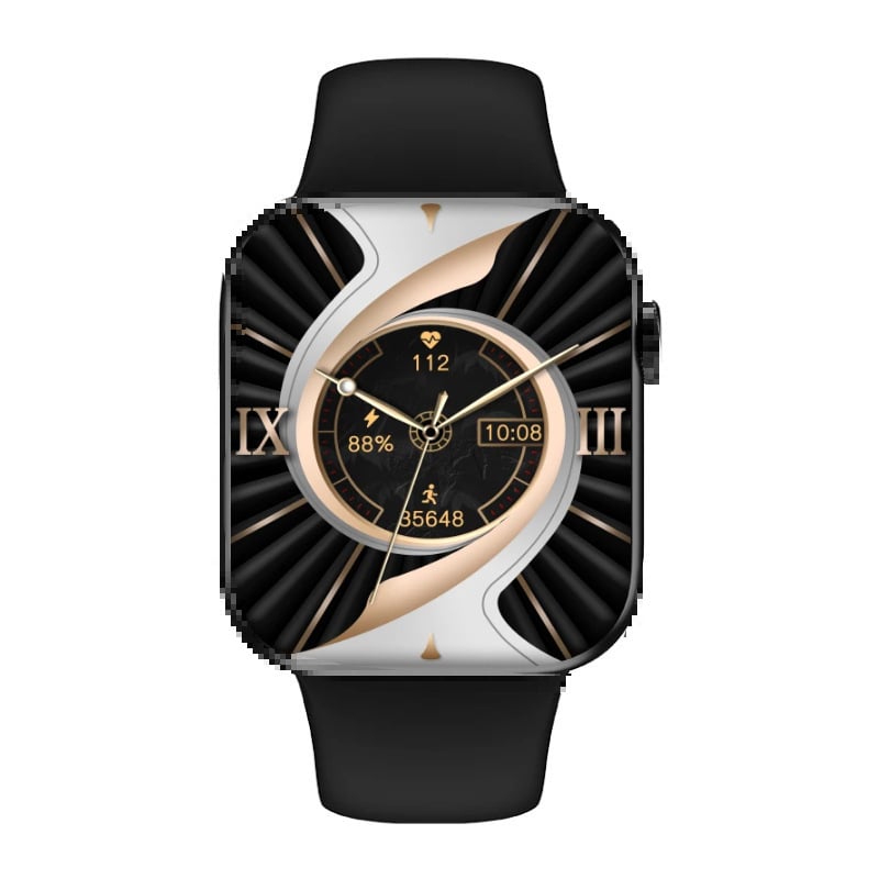 Смарт часовник: Bluetooth разговори, измерване на сърдечен ритъм, кръвно налягане, кислород в кръвта, мониторинг на съня (Съвместим с iOS)