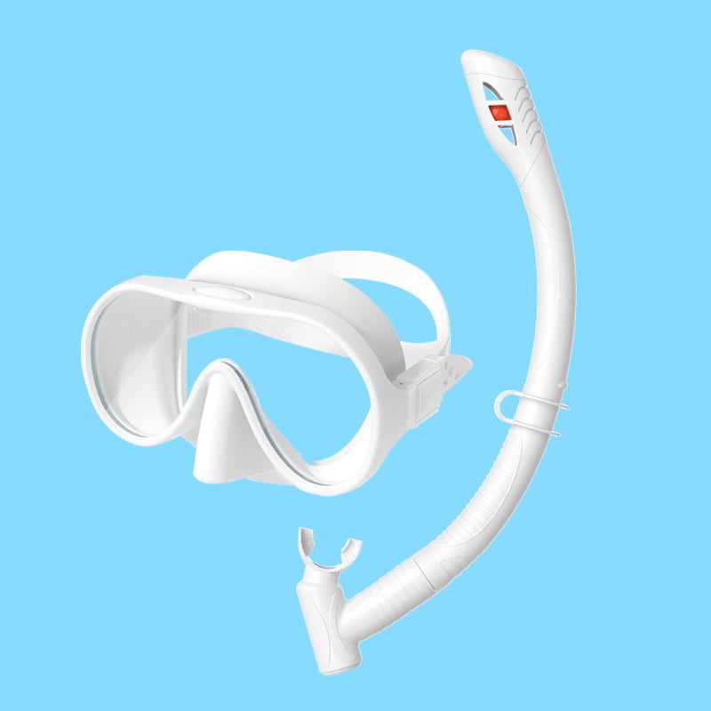 Σετ σνόρκλινγκ για παιδιά με μάσκα σιλικόνης με μεγάλο πλαίσιο и σωλήνα αναπνοής — ZMZDIVE