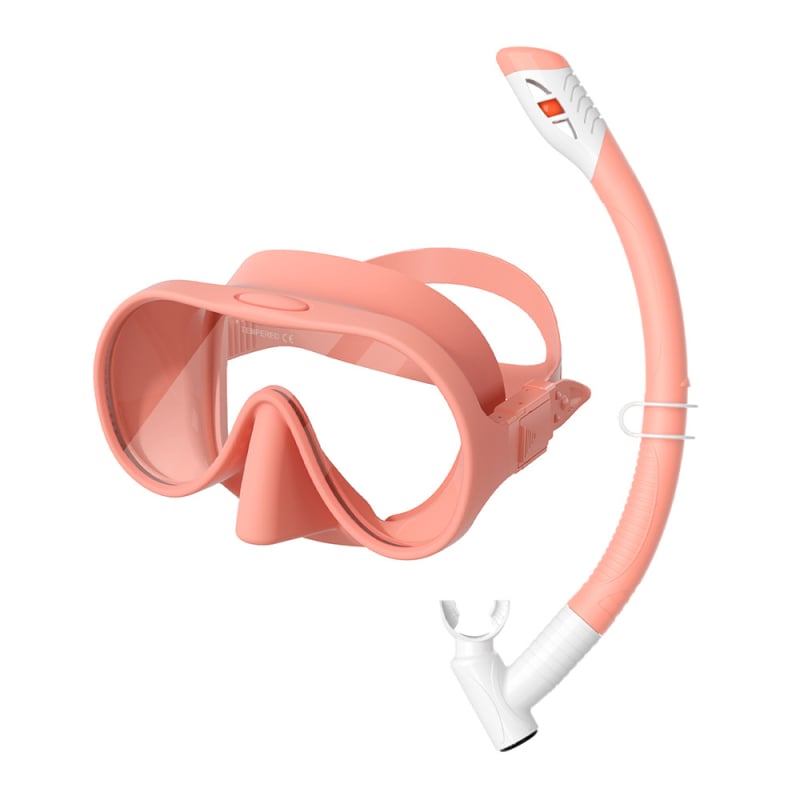 Σετ σνόρκλινγκ για παιδιά με μάσκα σιλικόνης με μεγάλο πλαίσιο и σωλήνα αναπνοής — ZMZDIVE