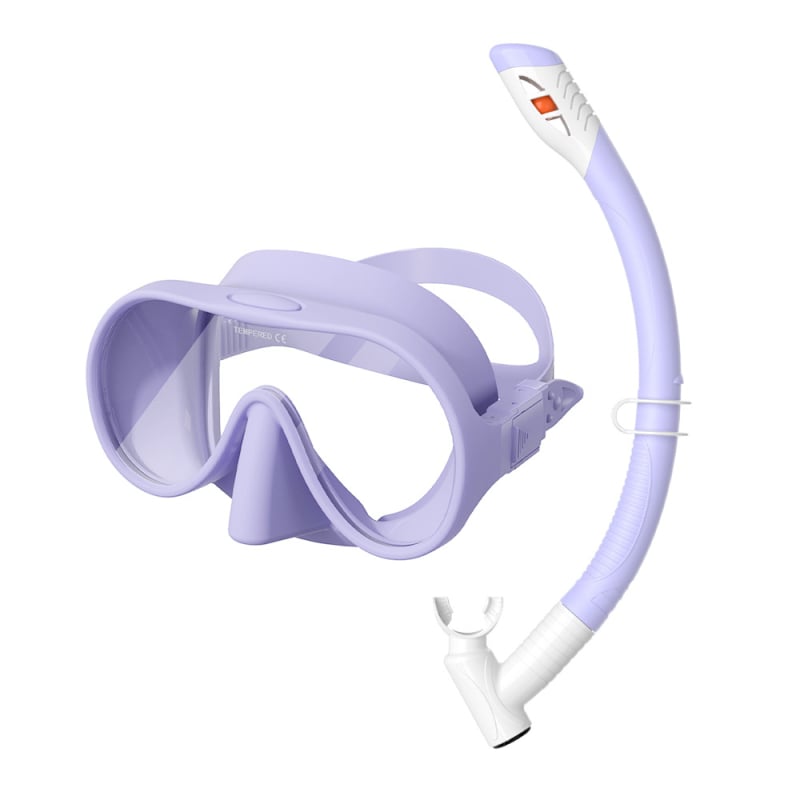 Σετ σνόρκλινγκ για παιδιά με μάσκα σιλικόνης με μεγάλο πλαίσιο и σωλήνα αναπνοής — ZMZDIVE