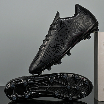 Ανδρικά και γυναικεία ποδοσφαιρικά παπούτσια με χαμηλό προφίλ από συνθετικό δέρμα, διχτυωμένη επένδυση, αντιολισθητική καουτσούκ σόλα, κατάλληλα για φυσικό και τεχνητό χορτάρι