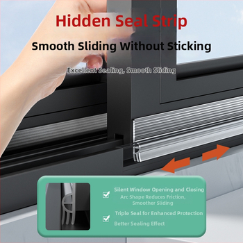 Csúszó ablak tömítőszalag – Típus: Tömítőszalag; Anyag: TPE; Név: Sliding window sealing strip; Stílus: Modern minimalizmus