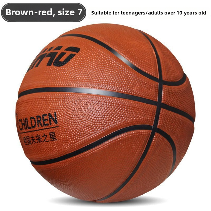 Gumená basketbalová lopta na tréning, detské vydanie, tlač loga a prispôsobenie k dispozícii, vhodná pre tréningy a školské súťaže