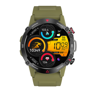 Smartwatch για άνδρες με οθόνη AMOLED, NFC, βηματομετρητής, παρακολούθηση καρδιακού ρυθμού και αρτηριακής πίεσης