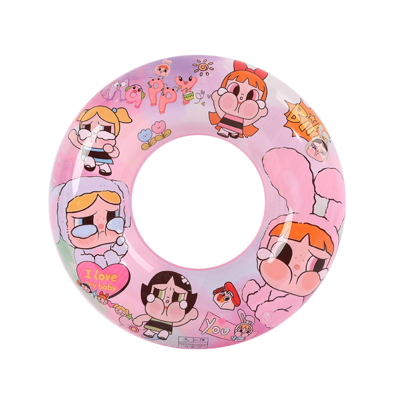 Gyermekeknek szánt rajzfilmszerű úszógumi – hónalj alatti kialakítás, kézi felfújás, környezetbarát PVC, PVC-vastagság 20