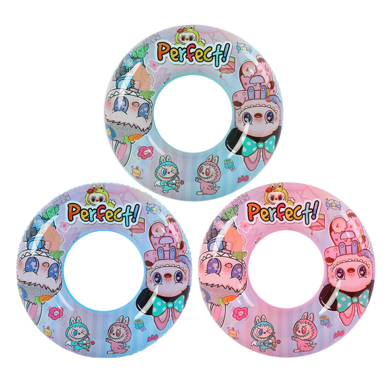 Gyermekeknek szánt rajzfilmszerű úszógumi – hónalj alatti kialakítás, kézi felfújás, környezetbarát PVC, PVC-vastagság 20