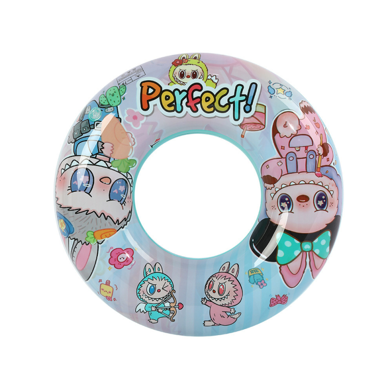 Gyermekeknek szánt rajzfilmszerű úszógumi – hónalj alatti kialakítás, kézi felfújás, környezetbarát PVC, PVC-vastagság 20