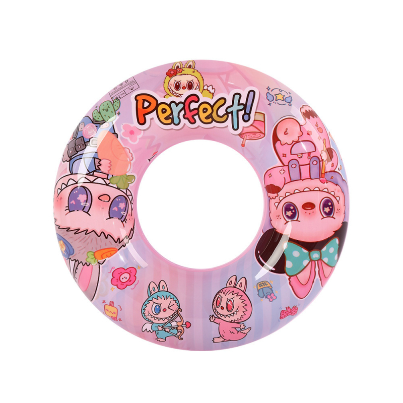 Gyermekeknek szánt rajzfilmszerű úszógumi – hónalj alatti kialakítás, kézi felfújás, környezetbarát PVC, PVC-vastagság 20