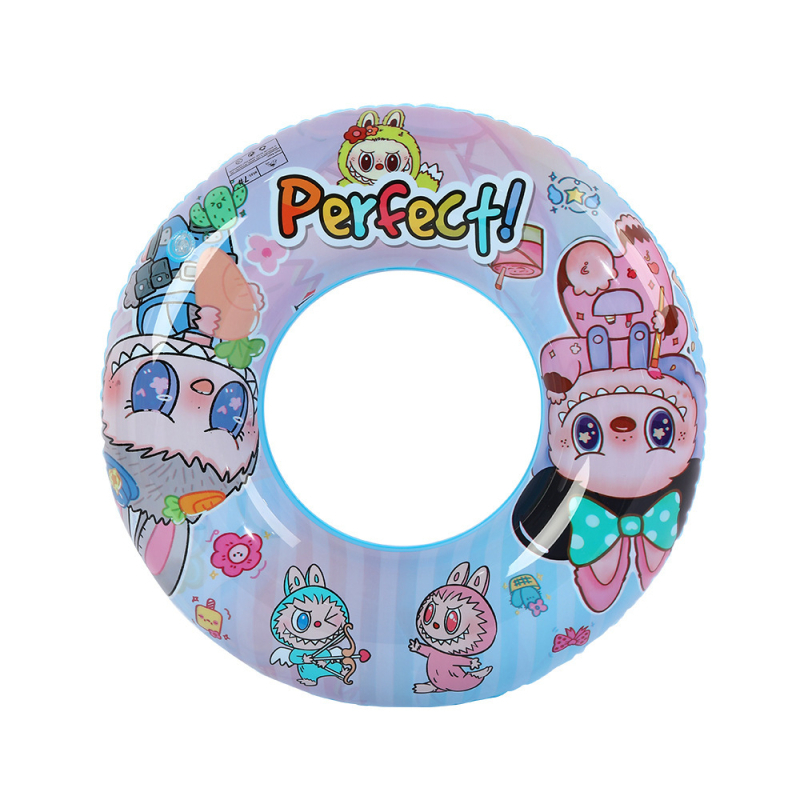 Gyermekeknek szánt rajzfilmszerű úszógumi – hónalj alatti kialakítás, kézi felfújás, környezetbarát PVC, PVC-vastagság 20