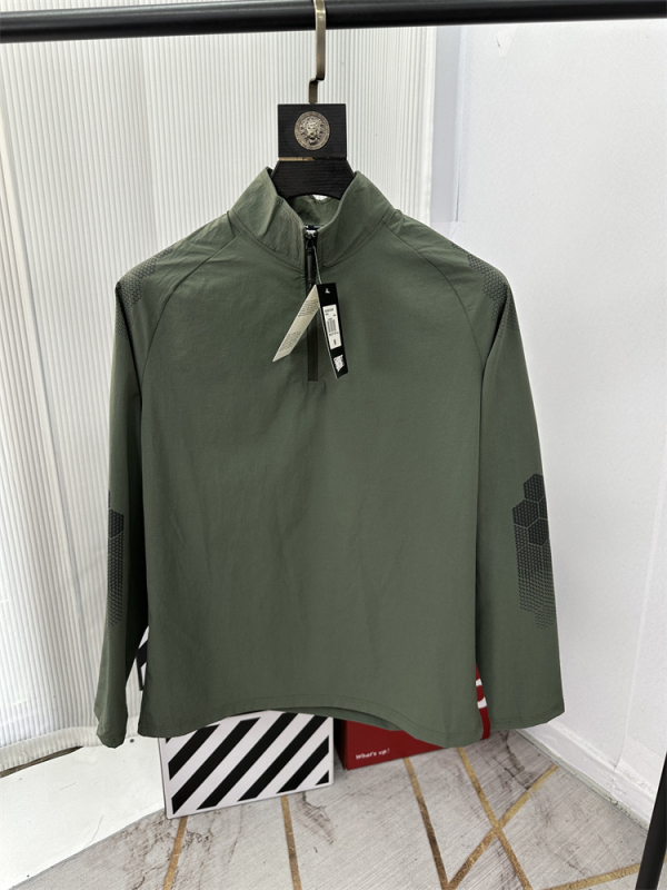 Ανδρικό μακρυμάνικο T-shirt με μισό φερμουάρ και Stand collar – ελαφρύ, διαπνέον, γρήγορο στέγνωμα για εξωτερικές δραστηριότητες