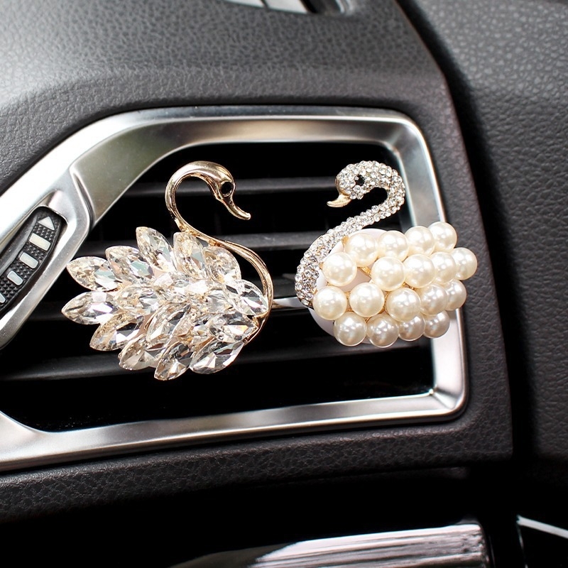 Clip aromatizor pentru ventilarea mașinii, Hanguang, parfum floral, eliminare formaldehidă