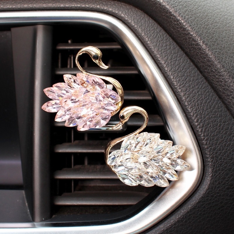 Clip aromatizor pentru ventilarea mașinii, Hanguang, parfum floral, eliminare formaldehidă