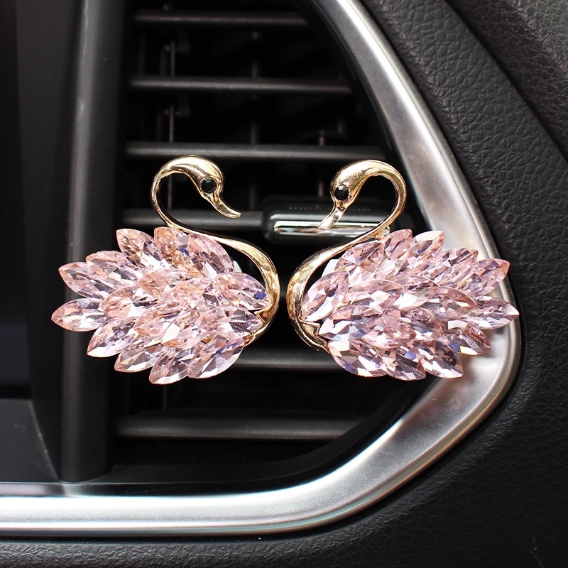 Clip aromatizor pentru ventilarea mașinii, Hanguang, parfum floral, eliminare formaldehidă