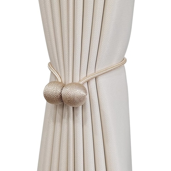 Set Curele pentru perdele cu cataramă magnetică - mătase lichidă + magnet, stil modern minimalist, personalizabil
