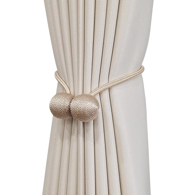 Set Curele pentru perdele cu cataramă magnetică - mătase lichidă + magnet, stil modern minimalist, personalizabil