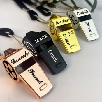 Προσαρμοσμένη PVC σφυρίχτρα από τη Suo pin για αθλητικούς δασκάλους, προπονητές και διαιτητές; χαραγμένο λογότυπο; δυνατότητα παραμετροποίησης