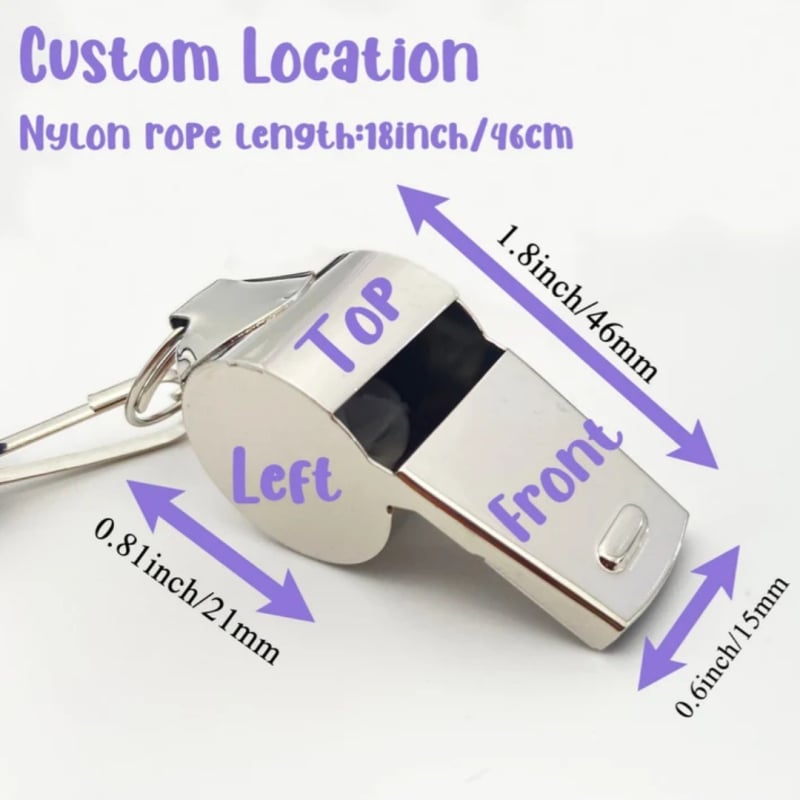 Προσαρμοσμένη PVC σφυρίχτρα από τη Suo pin για αθλητικούς δασκάλους, προπονητές και διαιτητές; χαραγμένο λογότυπο; δυνατότητα παραμετροποίησης