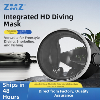 Potápačská maska s veľkým rámom, zrkadlové šošovky, silikónový materiál, vhodné pre dospelých, univerzálne použitie