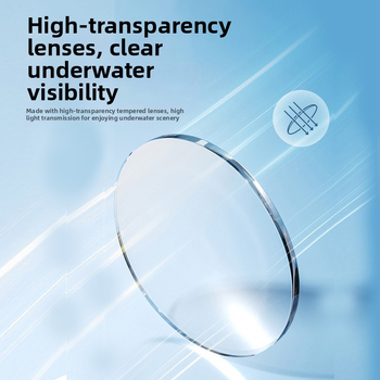 Potápačská maska s veľkým rámom, zrkadlové šošovky, silikónový materiál, vhodné pre dospelých, univerzálne použitie