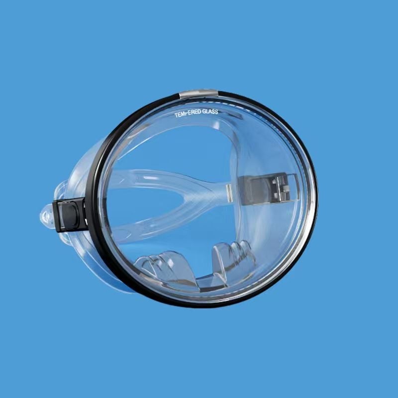 Μάσκα κατάδυσης με μεγάλο πλαίσιο, καθρέπτες φακοί, σιλκόνη, κατάλληλη για ενήλικες, γενική χρήση