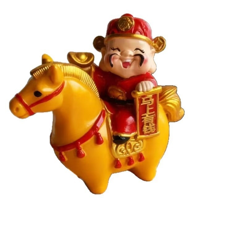 Χειροποίητη διακοσμητική φιγούρα από ρητίνη, Νέος Κινέζικος Στυλ, καρτούν мотив, κατάλληλη για σπίτι, γραφείο και αυτοκίνητο – Ziyang