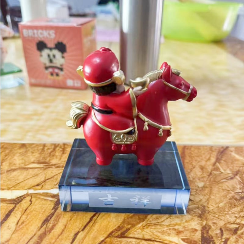 Χειροποίητη διακοσμητική φιγούρα από ρητίνη, Νέος Κινέζικος Στυλ, καρτούν мотив, κατάλληλη για σπίτι, γραφείο και αυτοκίνητο – Ziyang