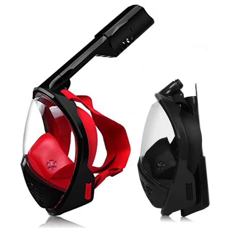 Μάσκα κατάδυσης από σιλικόνη, πλήρως στεγνή, αναδιπλούμενη μάσκα σνόρκελ για ελεύθερη κατάδυση