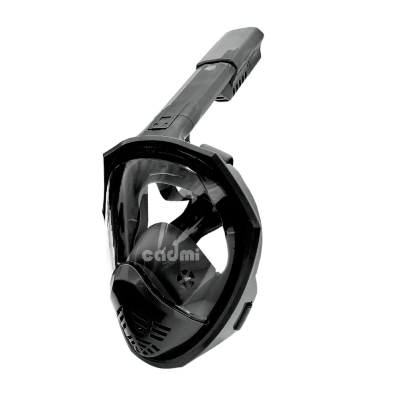 Μάσκα κατάδυσης από σιλικόνη, πλήρως στεγνή, αναδιπλούμενη μάσκα σνόρκελ για ελεύθερη κατάδυση