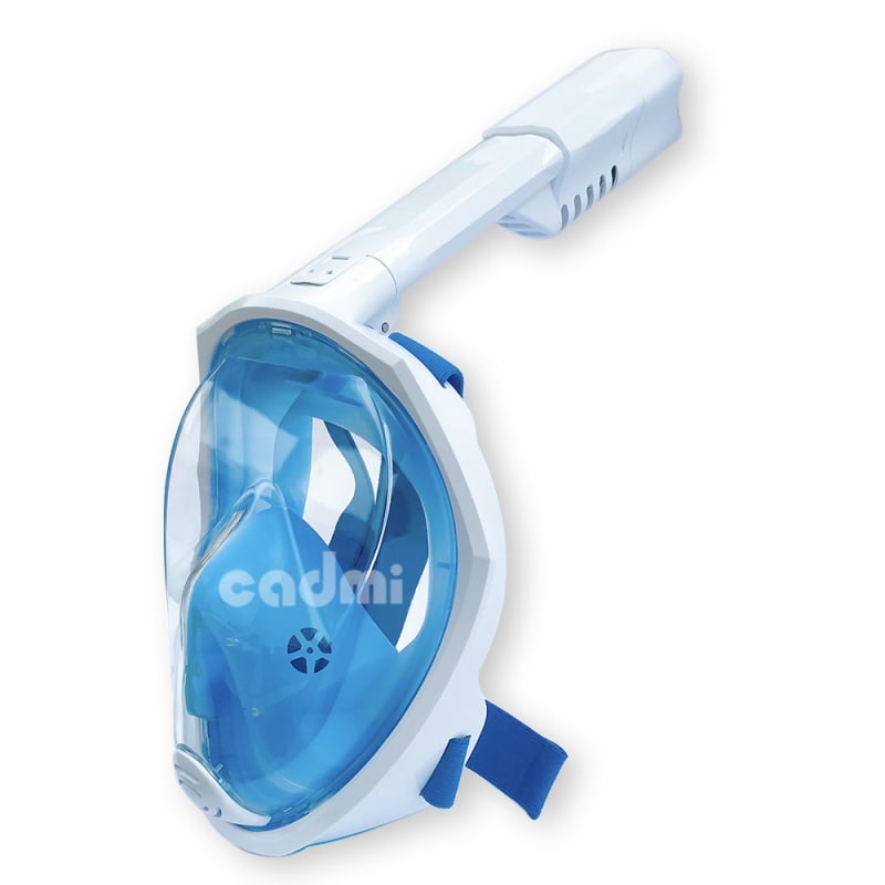 Μάσκα κατάδυσης από σιλικόνη, πλήρως στεγνή, αναδιπλούμενη μάσκα σνόρκελ για ελεύθερη κατάδυση