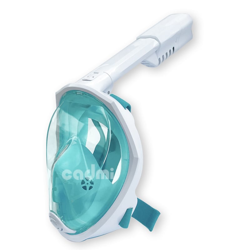 Μάσκα κατάδυσης από σιλικόνη, πλήρως στεγνή, αναδιπλούμενη μάσκα σνόρκελ για ελεύθερη κατάδυση