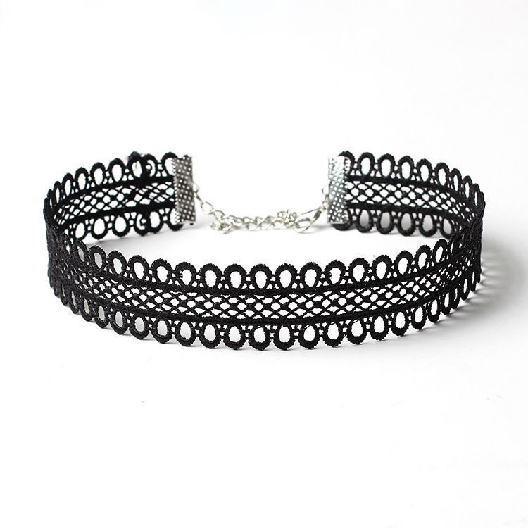 Колие с флорална форма, клавикална верига, ретро стил