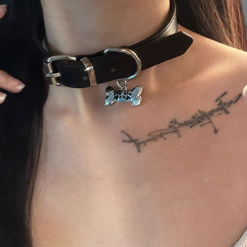 Чокър колие с форма животно/зодия, Материал: Cortical, Висулка: Сплав, Верига: ключична, Тегло: 15 g