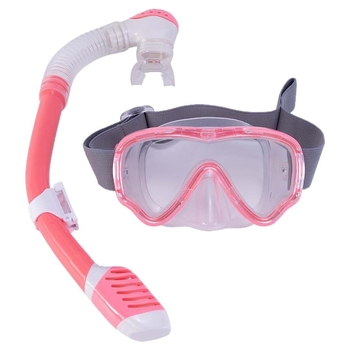 Σετ μάσκας κατάδυσης και αναπνευστήρα για παιδιά, φακοί από tempered glass, σιλικόνινη στεγανοποίηση, πλαίσιο από PC