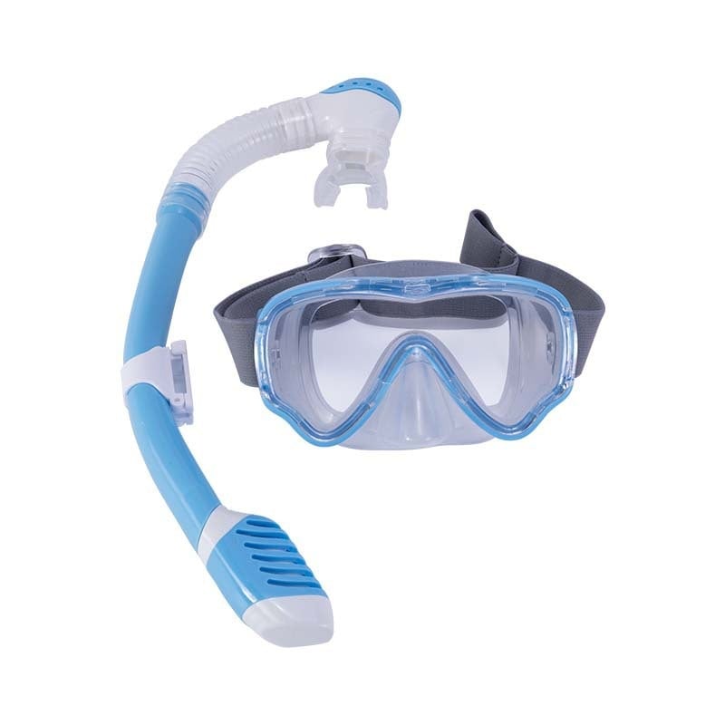 Σετ μάσκας κατάδυσης και αναπνευστήρα για παιδιά, φακοί από tempered glass, σιλικόνινη στεγανοποίηση, πλαίσιο από PC