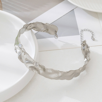 Nakit od željeza s elektroplatiranim premazom, geometrijski oblik, stil hladnog vjetra, težina 42,8 g