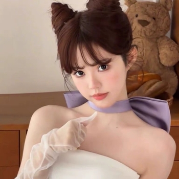 Колие от плат за шия с панделка и O-верига, корейски стил, еднослойно, свежо и сладко