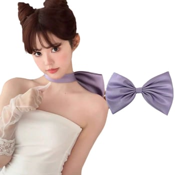 Колие от плат за шия с панделка и O-верига, корейски стил, еднослойно, свежо и сладко