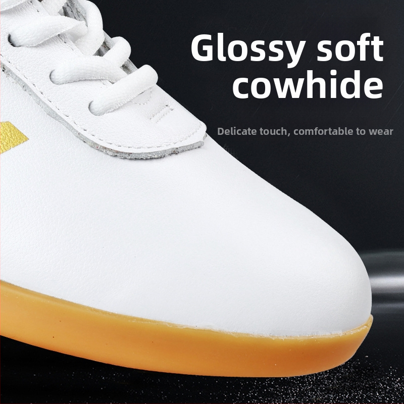 Tai Chi topánky pre dospelých, unisex vnútorná fitness obuv, pravá koža, protišmyková podrážka