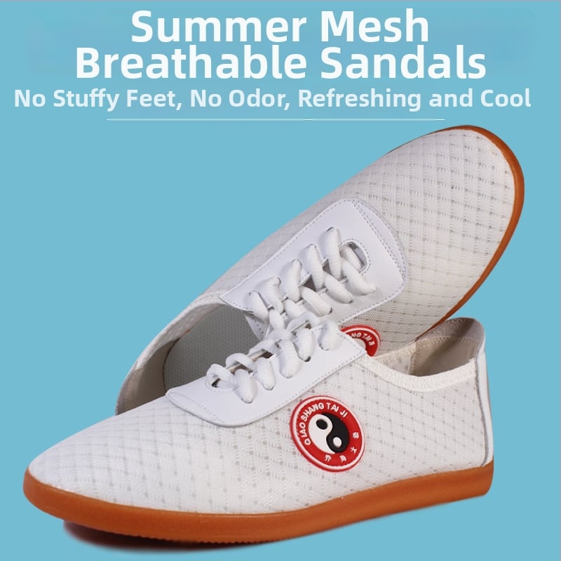 Tai Chi topánky – priedušný sieťový horný diel, protišmyková podrážka, vstrebávanie potu – Dospelí, Unisex, vnútorné fitnes topánky