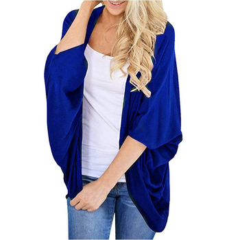 женски кардиган от шифон, свободна кройка, бат ръкав, полиестер 95%+