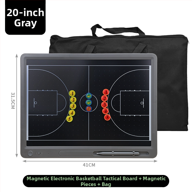 Taktická tabuľa pre basketbal a futbal so stylusom, plastová konštrukcia (plastová; basketbal a futbal; stylus)